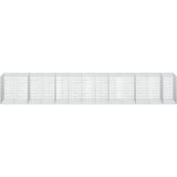 Gabion s žicom debljine 3,5 mm i mrežom 5x10 cm 650x100x100 cm | shoptok.hr
