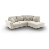 Cosmopolitan Design Bež baršunasti sklopiva/s prostorom za odlaganje kutna garnitura (s desnim kutom/u obliku slova L) Kyoto – | shoptok.hr