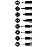 Faber-Castell Flomastri Pitt Artist 199, črni, 8 kosov | Shoptok.si