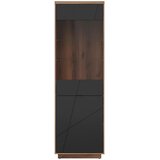 XXXL vitrina, črna, barve hrasta | Shoptok.si