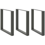 vidaXL noge kavne mizice u-oblika 3 kosa antracit 90x(72-73)cm jeklo | Shoptok.si