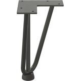  Noge za klubsko mizico 4 kosi antracitne 20 cm masivno jeklo, (22123828) | Shoptok.si