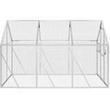  Kavez za ptice srebrni 1,79x3x1,85 m aluminijski | shoptok.hr