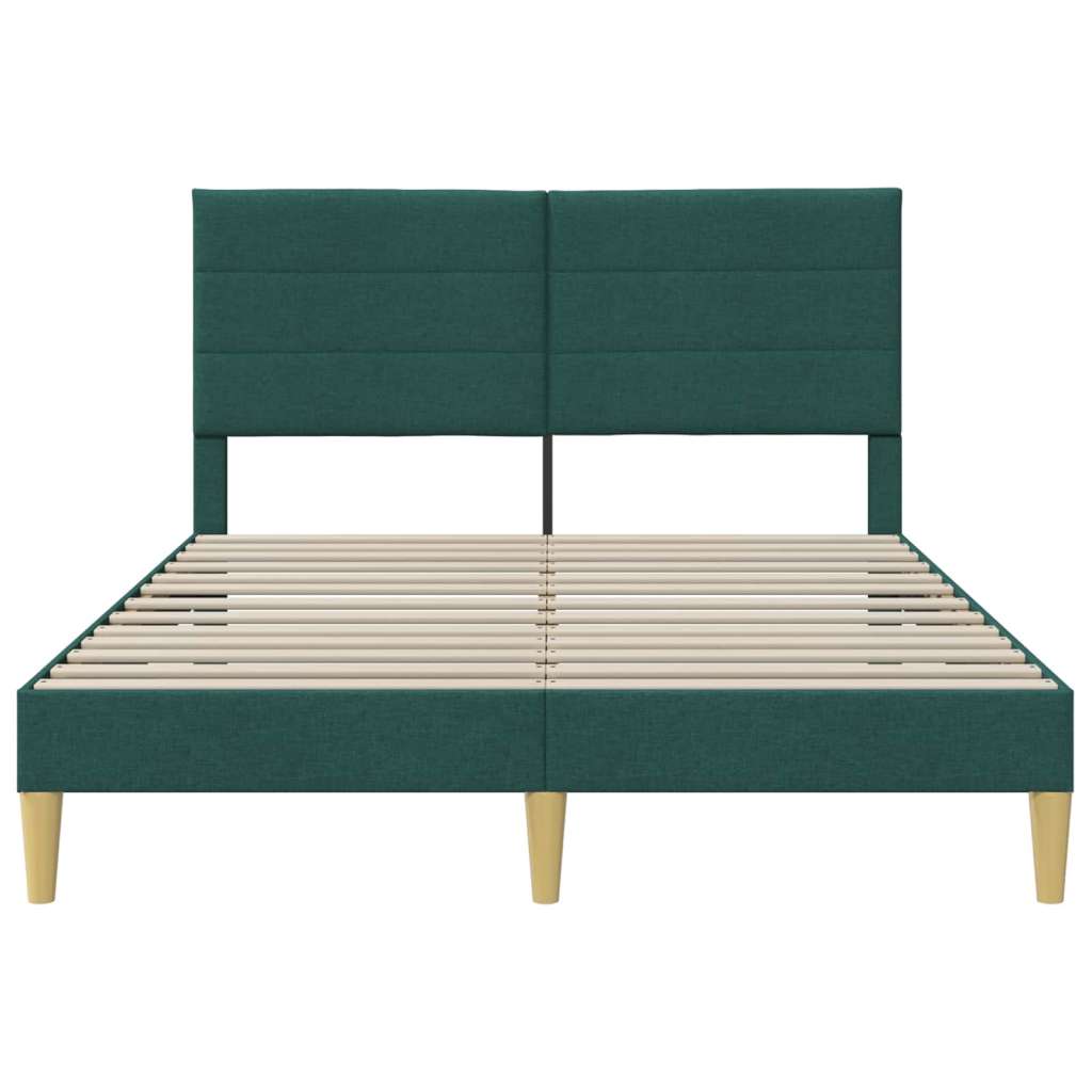  Okvir za krevet Tamnozelena 160 x 200 cm tkanina - Tamnozelena 160 x 200 cm | shoptok.hr