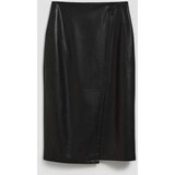 Marisse Faux Leather Midi Skirt | Shoptok.si