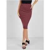 Orsay Red Women's Patterned Pencil Skirt - Ladies Cene
