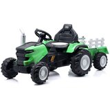 Veliki Traktor na akumulator 12V sa prikolicom i daljinskim upravljačem - Zeleni (Poklon Lopata + Grabulje) Cene