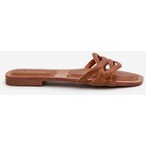 Boto Women's Eco Leather Flat Heel Sandals Brown Moldela | Eponuda.ba
