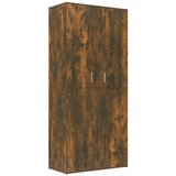 Maison Chic Omarica za obutev - Kopa za čevlje dimljeni hrast 80x39x178 cm inženirski les, (21778382) Cene