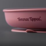 Tommee Tippee EasiStick™ Silicone Weaning Plate krožnik s priseskom 4m+ Pink 1 kos | Shoptok.si
