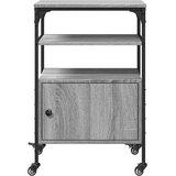  Stojalo za tiskalnik 3-nadstropno siva sonoma 50x40x76 cm les, (22137223) | Shoptok.si