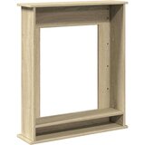 vidaXL Okvir za kamin sonoma hrast 75x20x87,5 cm inženirski les | Shoptok.si