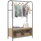  Stalak za odjeću s pohranom Smeđi hrast 100 x 44 x 160 cm | shoptok.hr