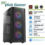 PCPLUS Gamer Ryzen 5 5500 16GB 1TB SSD RTX 5050 8GB Windows 11 Home gaming namizni računalnik | Shoptok.si