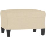  Fotelja s tabureom krem 60 cm od tkanine | shoptok.hr