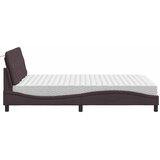  Krevet s madracem tamnosmeđi 140 x 190 cm od tkanine | shoptok.hr