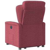  Naslonjač na podizanje od tkanine crvena boja vina | shoptok.hr