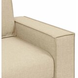  Dvodijelni set sofa s jastucima, krem tkanina | shoptok.hr