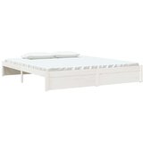  Okvir za krevet od masivnog drva bijeli 180 x 200 cm 6FT bračni | shoptok.hr
