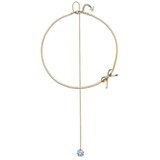 Ženska oliver weber accept crystal gold ste ogrlica sa belim swarovski kristalom ( 12240g )