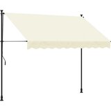 Tenda na uvlačenje krem 300 x 150 cm od tkanine i čelika | shoptok.hr