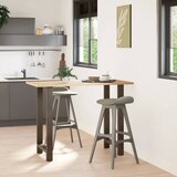  Noge za barski stol Prirodni čelik 2 kom 60 x (100-101) cm Čelik | shoptok.hr