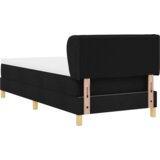 Box Postelja s pomičnim dnom in ležiščem Črna 80x200 cm Tkanina, (22052638) | Shoptok.si