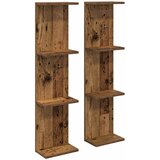 vidaXL Stenska polica 2 pcs Star les 25 x 15 x 100 cm Inženirski les, (5000307129) | Shoptok.si