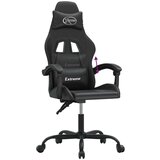  Igraća stolica od umjetne kože crna | shoptok.hr