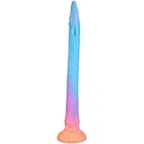XXL Eel - fluorescenčni analni dildo - 47 cm (roza)