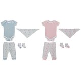  Set Daril za Dojenčka DKD Home Decor BE-180261 Modra Bela Roza (2 kosov) Cene