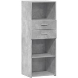  Visoka komoda boja betona 45 x 42,5 x 124 cm konstruirano drvo | shoptok.hr