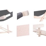 springos grafitna drvena ležaljka | shoptok.hr
