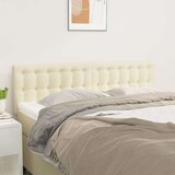 Posteljno vzglavje 2 kosa krem 72x5x78/88 cm umetno usnje, (20735692) | Shoptok.si