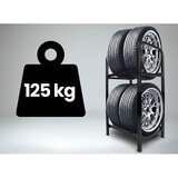 Humberg stalak za gume, stalak za kotače, metalna polica za 4 gume, HM-388 | shoptok.hr