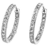 Oliver Weber hoop crystal mindjuše sa swarovski belim kristalom ( 22074r ) | ePonuda.com