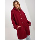 RELEVANCE Coat-RV-PL-8449.98P-burgundy | Shoptok.si