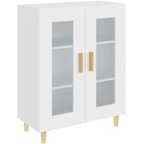 vidaXL Komoda bela 69,5x34x90 cm inženirski les | Shoptok.si