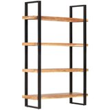 vidaXL Knjižna omara 4-nadstropna 120x40x180 cm trden akacijev les Cene