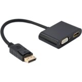 GEMBIRD EUROPE GEMBIRD Display port male to HDMI female + VGA female adapter black A-DPM-HDMIFVGAF-01 | Eponuda.ba