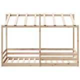 vidaXL Dječji krevet s krovom 90 x 200 cm od masivne borovine | shoptok.hr