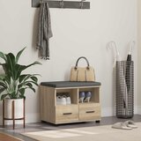  Klupa za hodnik s jastukom Sonoma hrast 60 x 38 x 46 cm | shoptok.hr