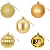  Set božićnih kuglica 50 kom. Zlatno 8 cm Polistiren | shoptok.hr