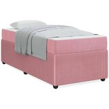  Konstrukcija postelje z vzmetnico Roza 90 x 190 cm blago, (5000124098) | Shoptok.si