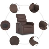  Električni naslonjač od umjetne kože smeđi | shoptok.hr