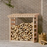  Stalak za drva za ogrjev 108x64,5x110 cm od masivne borovine | shoptok.hr
