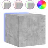 Maison Chic Stenska TV omarica - TV stojalo - Televizijska omarica z LED lučkami betonsko siva 30,5x35x30 cm, (21700933) Cene