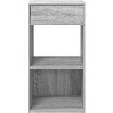 vidaXL Nočna omarica z predalom siva sonoma 35x34x66,5 cm | Shoptok.si