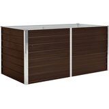  Povišena vrtna gredica smeđa 160 x 80 x 77 cm pocinčani čelik | Eponuda.com