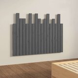  Stensko posteljno vzglavje sivo 108x3x80 cm trdna borovina, (20738788) | Shoptok.si
